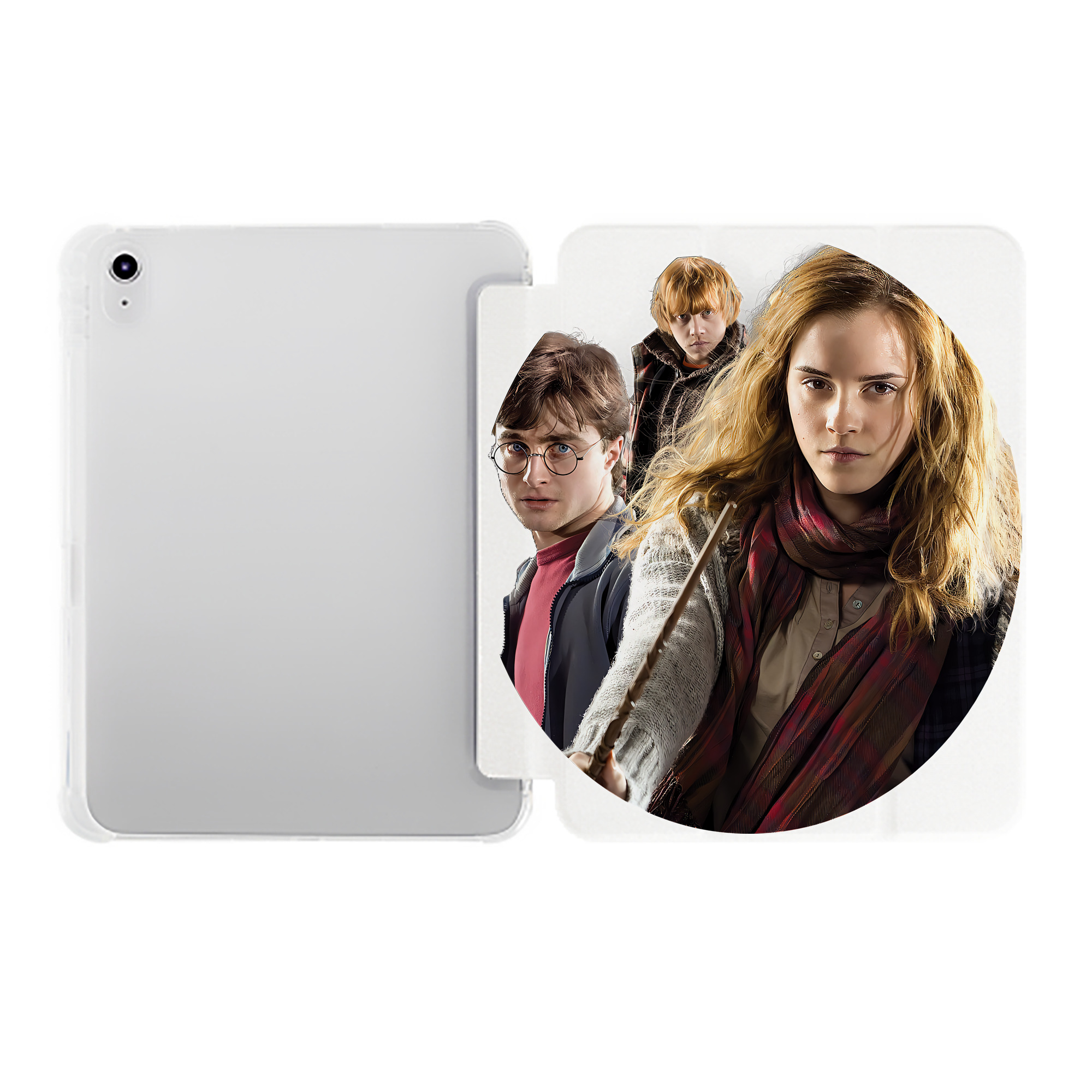（画像用） Harry Potter ハリー・ポッターシリーズ IPad ケース ペン収納付き 三つ折りスタンド PUレザー×シリコン 対応機種9.5/10.5/10.9インチ